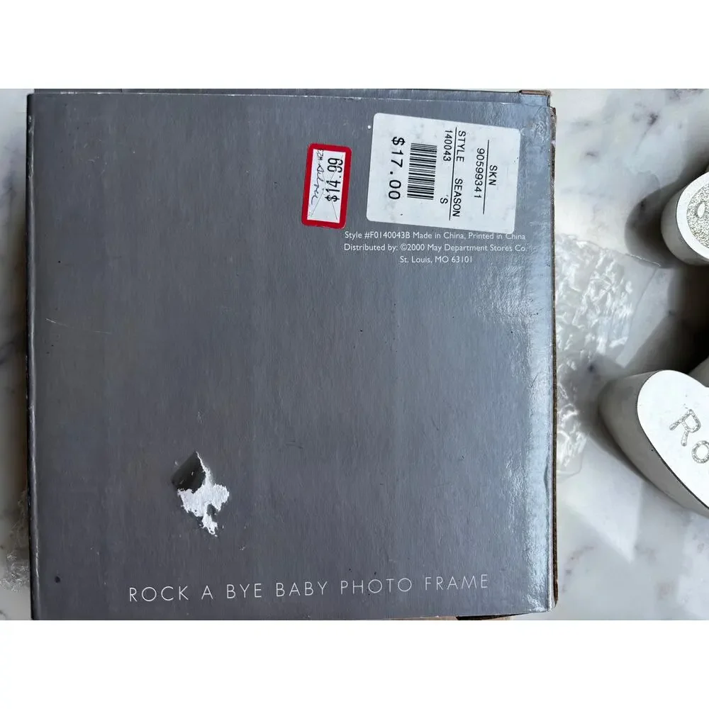NWT Royal Limited Silver Rock a Bye Baby Rocking Horse Photo Frame w/ Box